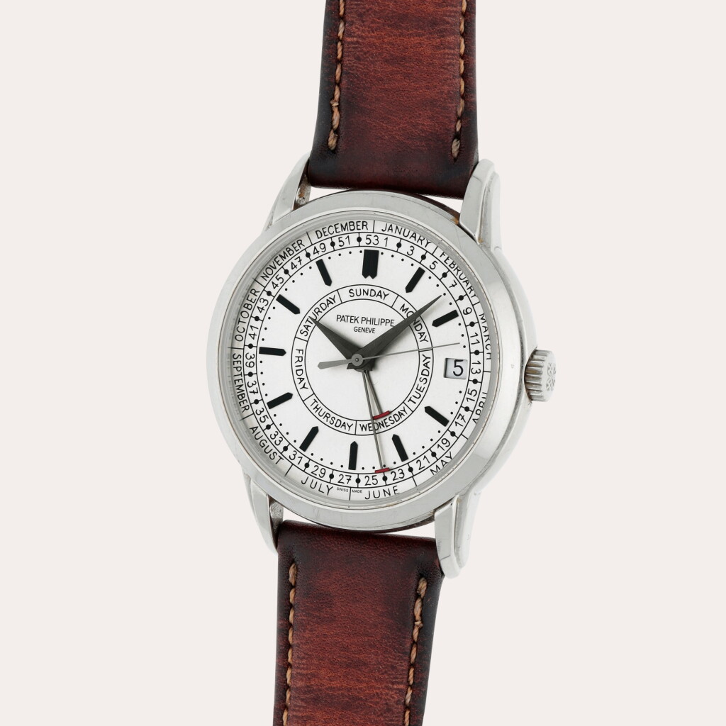 View full screen - View 1 of Lot 53. Calatrava Weekly Calendar, Reference 5212A-001 | A stainless steel annual calendar wristwatch with weekly calendar | Circa 2020.
