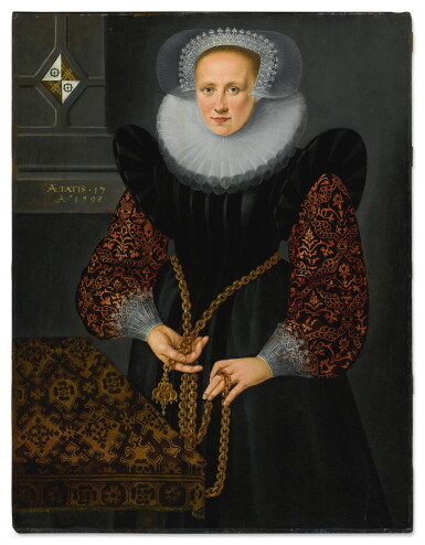 View full screen - View 1 of Lot 127. Portrait of Aefge Gijbland (1581-1625).