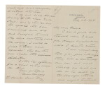 GROVER CLEVELAND | A lengthy letter from the President to Lemuel Clarke Davis, editor of the Philadelphia Public Ledger