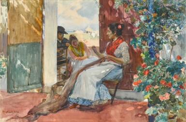 View full screen - View 1 of Lot 34. Mending the Nets.