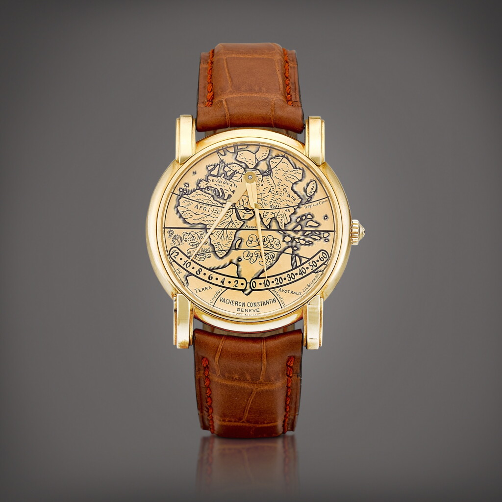 View full screen - View 1 of Lot 742. Mercator, Reference 43050 | A yellow gold retrograde wristwatch, Circa 1995 | 江詩丹頓 | Mercator 型號43050 | 黃金逆跳腕錶,約1995年製.