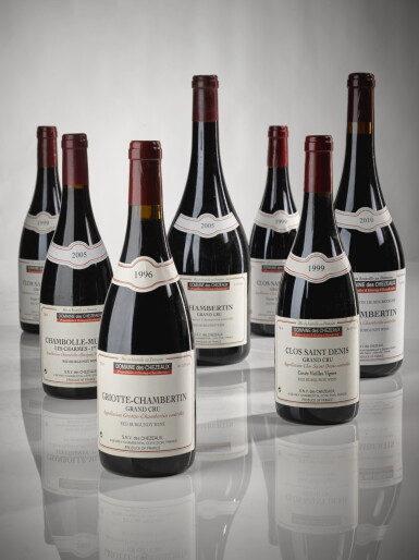 View full screen - View 1 of Lot 422. Chambolle Musigny, Les Charmes 2005 Domaine des Chézeaux (1 BT) Chambolle Musigny, Les Charmes 2004 Domaine des Chézeaux (1 BT) Chambolle Musigny, Les Charmes 2006 Domaine des Chézeaux (3 BT) Chambolle Musigny, Les Charmes 2007 Domaine des Chézeaux (1 BT) Chambolle Musigny, Les Charmes 2009 Domaine des Chézeaux (3 BT).
