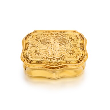View full screen - View 1 of Lot 1203. A gold snuff box, possibly South German, 1740 and later.