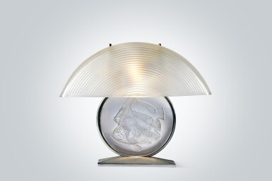 View full screen - View 1 of Lot 72. "Poissons" Table Lamp.