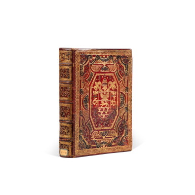 View full screen - View 1 of Lot 44. Sacrum Antiochenum concilium... Anvers, Jean-Baptiste Verdussen, 1681. Maroquin rouge de l'époque aux armes du pape Innocent XI..