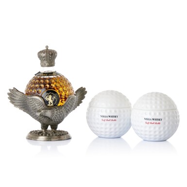 View full screen - View 1 of Lot 2792. Nikka Golf Ball Bottle & Old St.Andrews Blended Whisky Golf Ball Bottle 40.0 abv NV (1 BT70, 2 BT50).