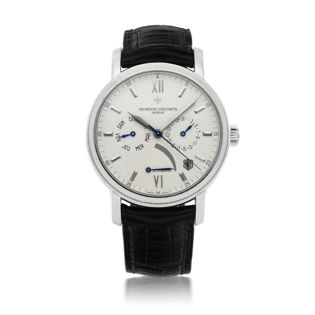 View full screen - View 1 of Lot 21. REF 85250 LIMITED EDITION WHITE GOLD WRISTWATCH WITH DAY, DATE AND POWER RESERVE INDICATION MADE TO COMMEMORATE THE 250TH ANNIVERSARY OF THE BRAND MADE IN 2006.
