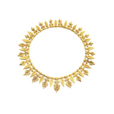 View full screen - View 1 of Lot 725. Gold necklace, mid-19th century.