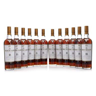 View full screen - View 1 of Lot 20. The Macallan 18 Year Old Sherry Oak 43.0 abv 1997 (12 Bottles 70cl).