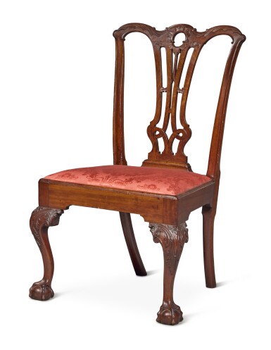 View full screen - View 1 of Lot 325. A Fine and Rare Chippendale Side Chair, attributed to Benjamin Randolph (1737-1791), Philadelphia, Pennsylvania, circa 1770.