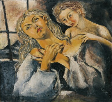 View full screen - View 1 of Lot 689. La madre y el hijo.