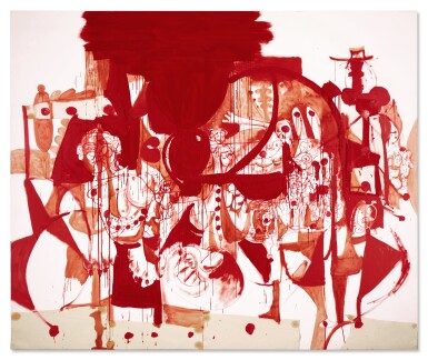 View full screen - View 1 of Lot 861. Big Red Abstraction.