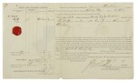 (GOLD RUSH) | Two bills of lading, documenting cargo related to the California Gold Rush, 1849 and 1859