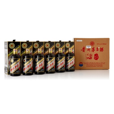 View full screen - View 1 of Lot 523. 2019年產 "五星牌"貴州茅台酒 - 豬年生肖 (原箱) Kweichow Moutai Five Star Year of the Pig 2019 (6 BT50).
