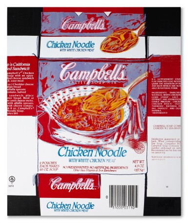 View full screen - View 1 of Lot 692. Campbell's Chicken Noodle Soup Box.