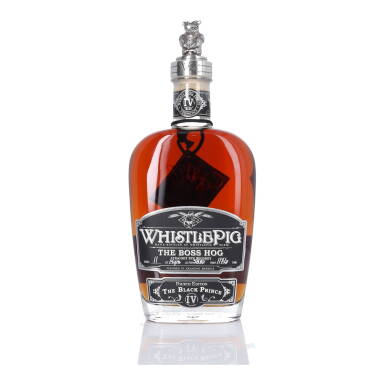 View full screen - View 1 of Lot 416. WhistlePig The Boss Hog 4th Edition "The Black Prince" 14 Year Old 119.2 Proof NV (1 BT 75cl).