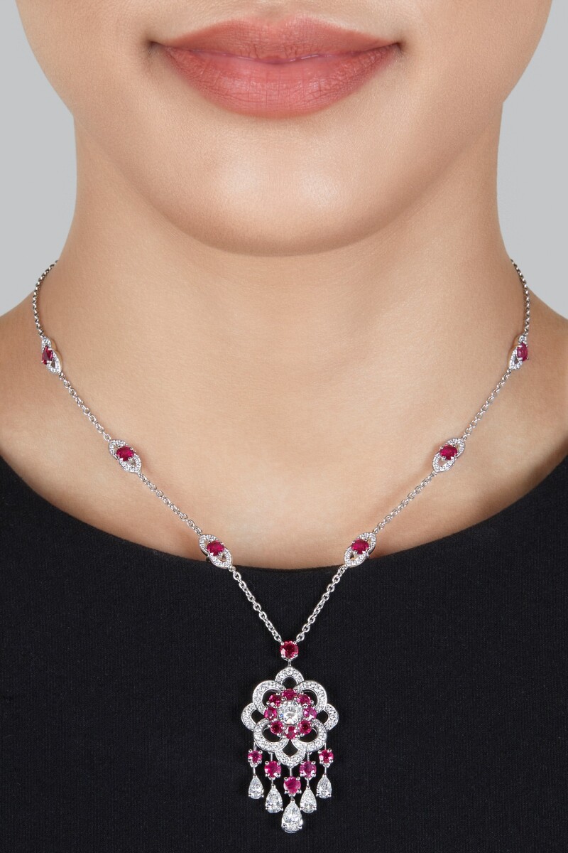 Graff ruby necklace clearance