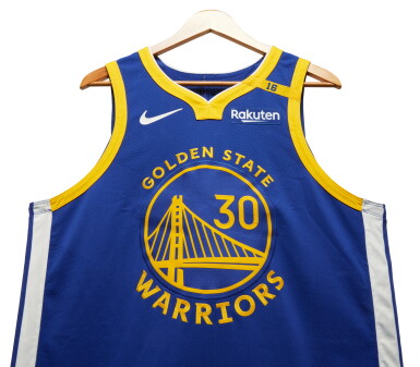 View full screen - View 1 of Lot 28. Stephen Curry Golden State Warriors 2024-2025 Kia NBA Tip-Off Game Worn Icon Edition Jersey | Double-Double.
