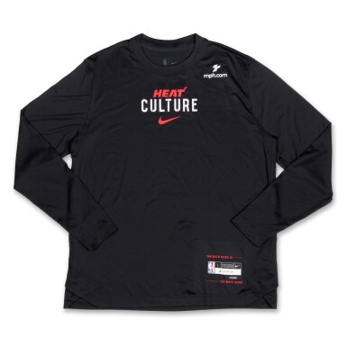 View full screen - View 1 of Lot 136. Jimmy Butler Miami Heat 2023-2024 City Edition Warmup Set | Probable Wear .