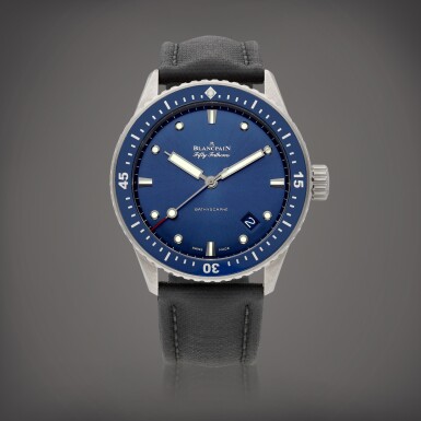 View full screen - View 1 of Lot 8776. Fifty Fathoms Bathyscaphe, Reference 5000 0240 O52A | A ceramic wristwatch with date, Circa 2016 | 寶珀 | Fifty Fathoms Bathyscaphe 型號5000 0240 O52A | 陶瓷腕錶,備日期顯示,約2016年製.
