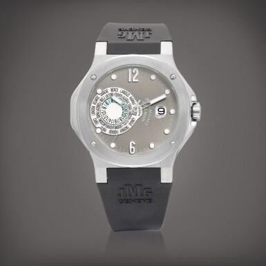 View full screen - View 1 of Lot 2297. Sport GMT | A limited edition stainless steel world time wristwatch with date | Circa 2005 | 限量版精鋼世界時間腕錶,備日期,約2005年製.