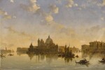 Venice, a view of the Church of Santa Maria della Salute and the Grand Canal