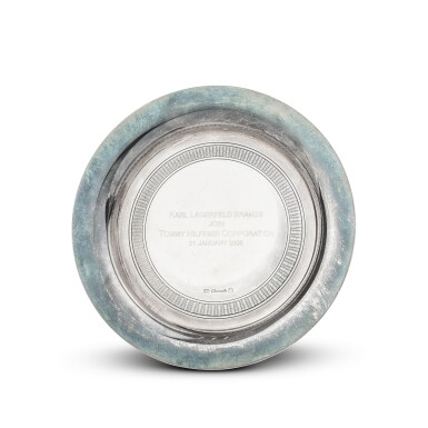 View full screen - View 1 of Lot 33. A French silver-plated wine coaster, Paris, modern.