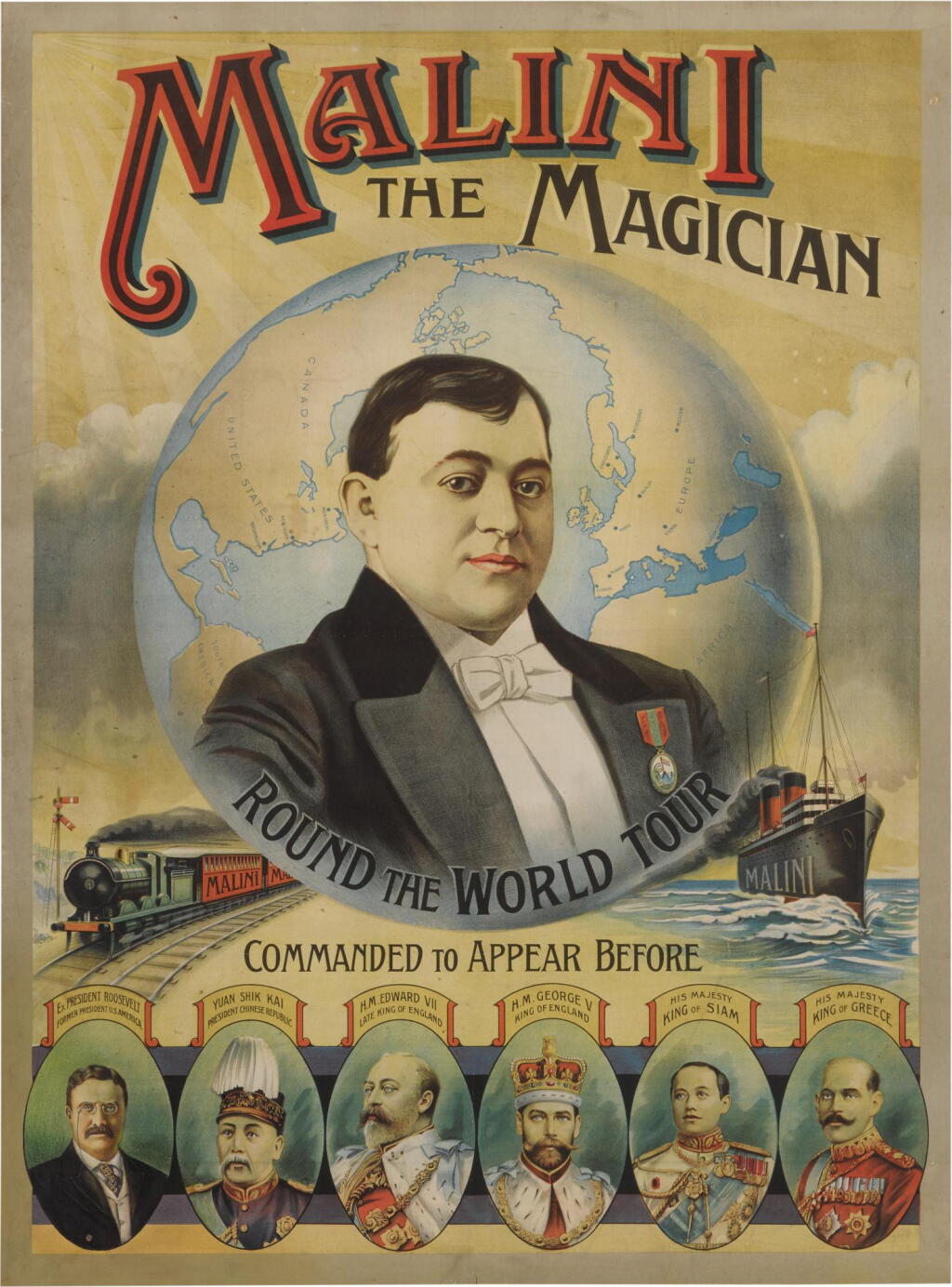 View full screen - View 1 of Lot 434. Malini, Max (Max Katz Breit) | One of just two surviving copies of this poster.