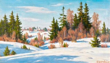 View full screen - View 1 of Lot 124. BORIS VALENTINOVICH SHCHERBAKOV | Winter Sun.