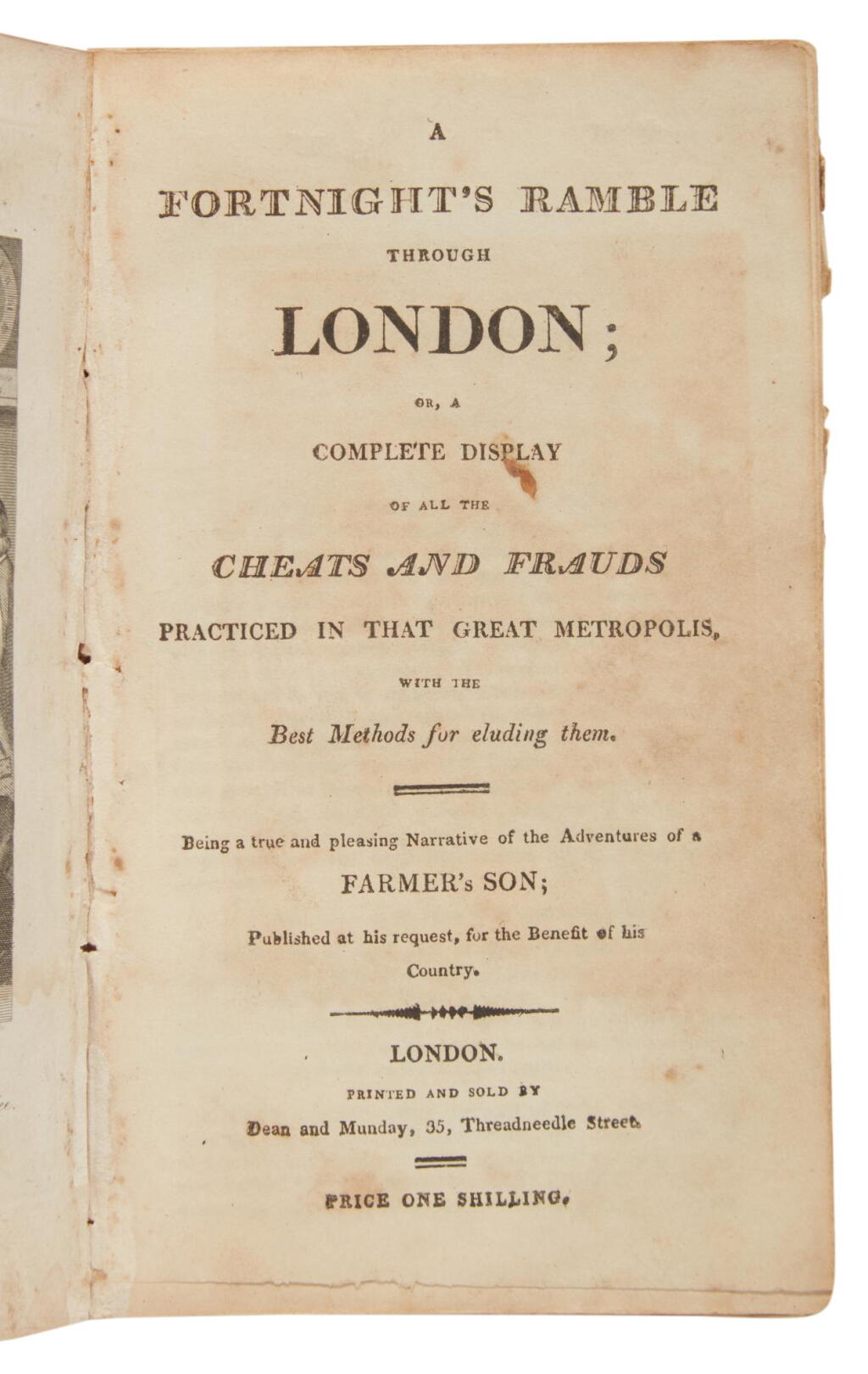 View full screen - View 1 of Lot 423. (London Guidebook) | More cheats and frauds.