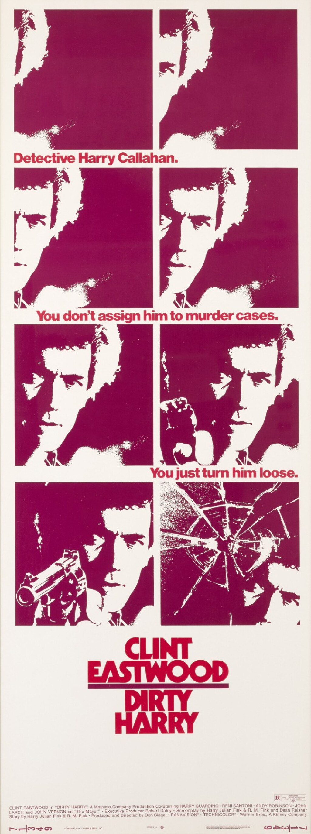View full screen - View 1 of Lot 9. Dirty Harry (1971), poster, US.