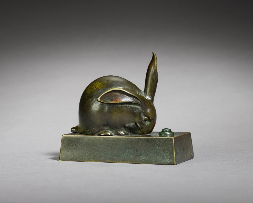 View full screen - View 1 of Lot 114. Rabbit with Ear Raised.