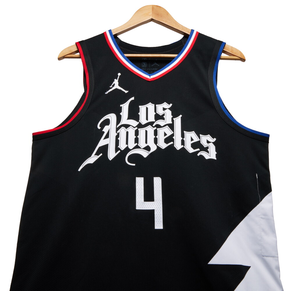View full screen - View 1 of Lot 204. Brandon Boston Jr. Los Angeles Clippers 2024 NBA Playoffs Western Conference Round 1 Game Worn Statement Edition Jersey | Game 2.