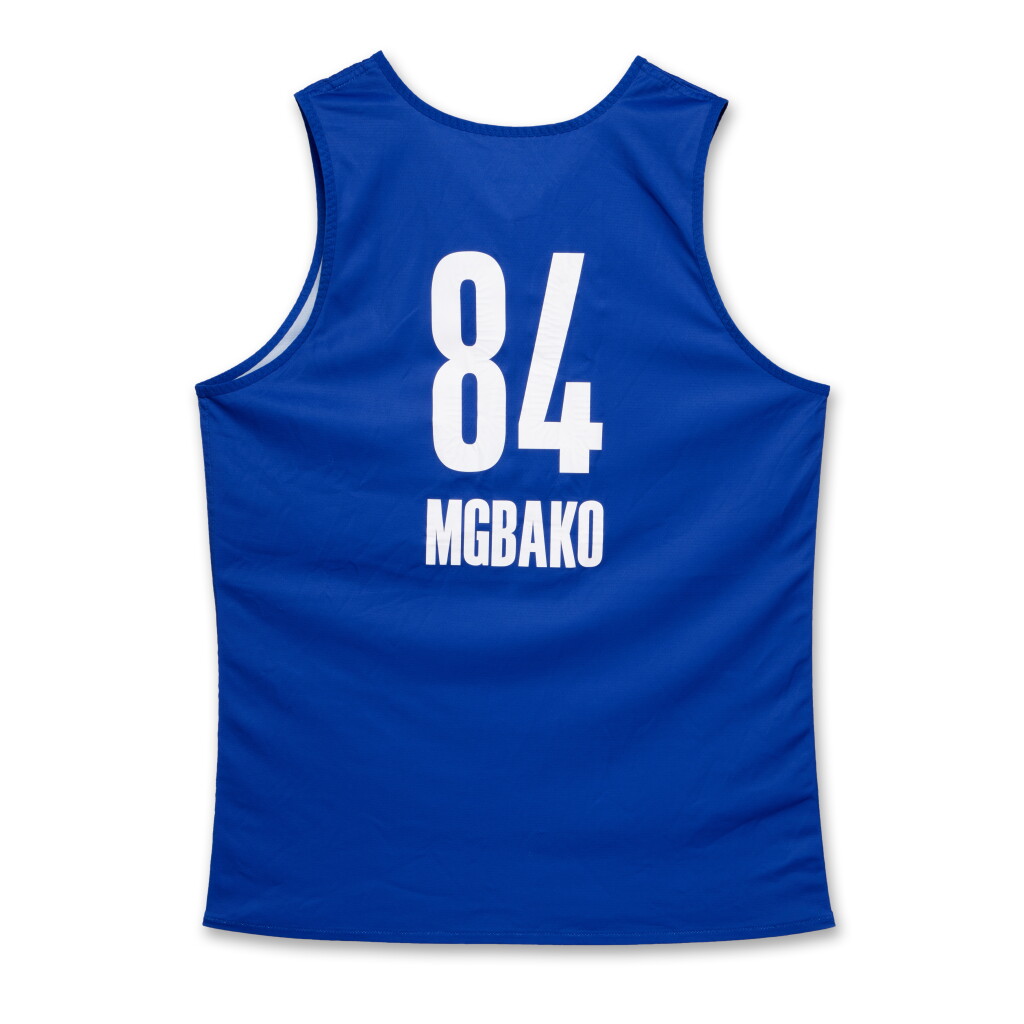 View full screen - View 1 of Lot 208. Mackenzie Mgbako 2025 NBA Draft Combine Issued Jersey.