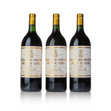 View full screen - View 1 of Lot 155. Château Pichon Longueville, Lalande 1989 (6 MAG).
