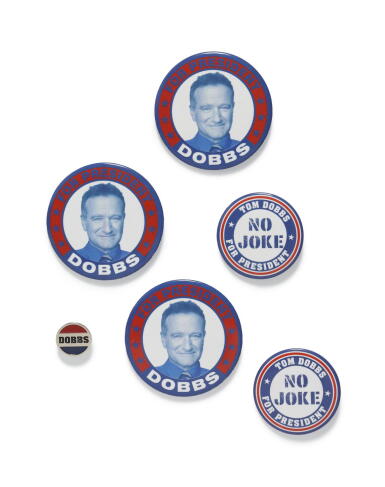 View full screen - View 1 of Lot 53. Group Of Six "Dobbs For President" Buttons from Man of the Year.