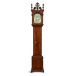 An Important Chippendale Tall Case Clock with Musical Works by Paul Rimbault, London, the carving attributed to Martin Jugiez (c. 1730-1815), Philadelphia, Pennsylvania, Circa 1775