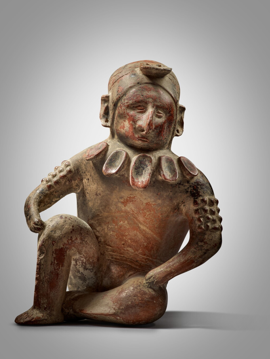 View full screen - View 1 of Lot 17. Colima Seated Hunchback Figure, Comala style, Protoclassic, circa 100 BC - AD 250.