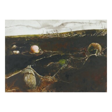 View full screen - View 1 of Lot 16. ANDREW WYETH | PUMPKIN HILL.