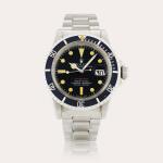 Reference 1680 ‘Red’ Submariner | A stainless steel automatic wristwatch with date and bracelet, Circa 1972