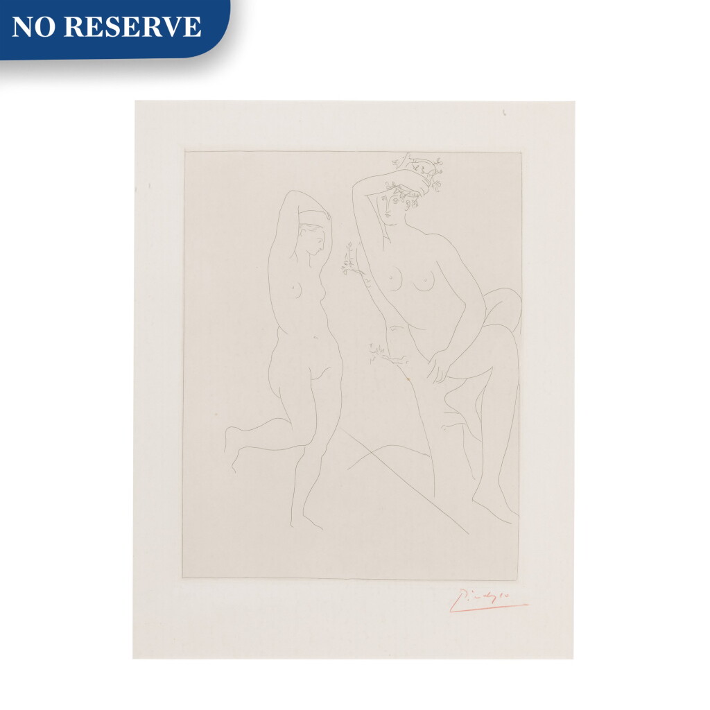 View full screen - View 1 of Lot 76. Deux femmes nues, dont une dans un arbe (Bloch 234; Baer 204).