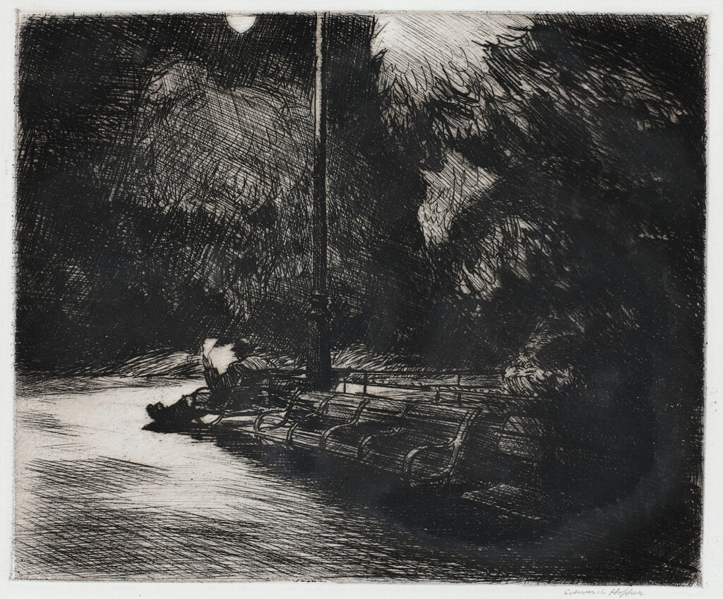 View full screen - View 1 of Lot 10. Night in the Park (Levin 83; Zigrosser 4).