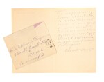 Lettre autographe signée au capitaine de Fouquières. Giverny, 31 mai 1915. Relative à son fils Michel, engagé volontaire.