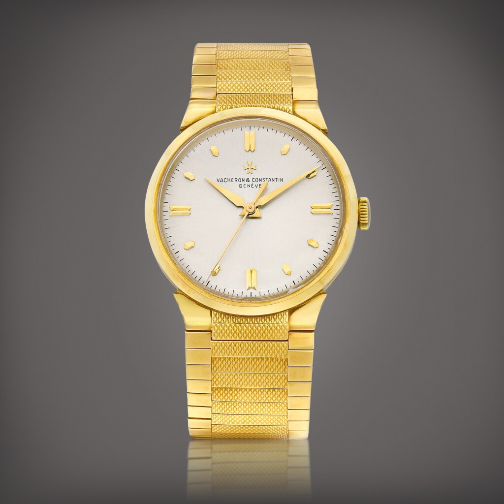 View full screen - View 1 of Lot 2272. Chronomètre Royal | A yellow gold bracelet watch, Circa 1960 | 江詩丹頓 | Chronomètre Royal | 黃金鏈帶腕錶,約1960年製.