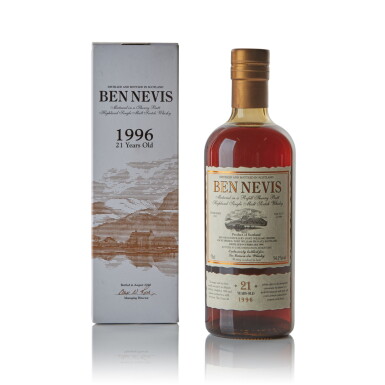 View full screen - View 1 of Lot 170. Ben Nevis 21 Year Old LMDW 54.1 abv 1996 .