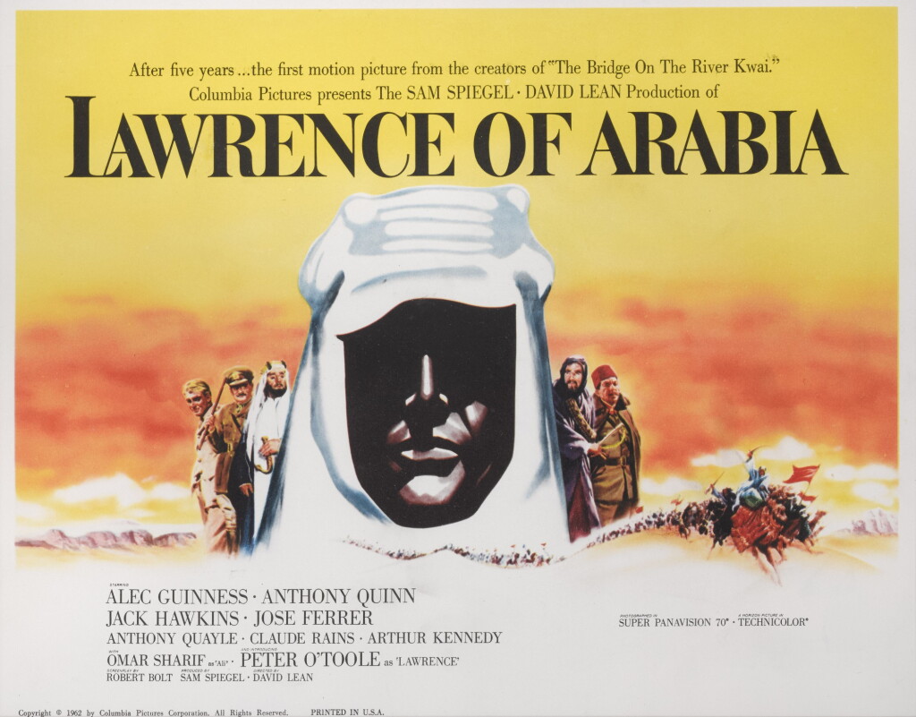 View full screen - View 1 of Lot 124. Lawrence of Arabia (1962), title card, US.