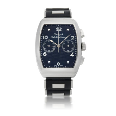 View full screen - View 1 of Lot 912. DUBEY & SCHALDENBRAND | EDITION GEORGE DUBEY STAINLESS STEEL CHRONOGRAPH WRISTWATCH CIRCA 2005.