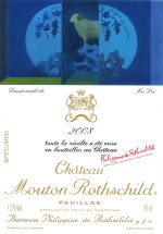 Château Mouton Rothschild 2008 (12 BT)