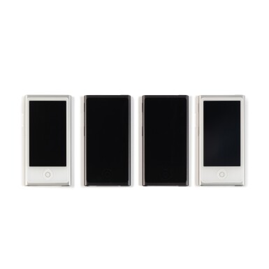 View full screen - View 1 of Lot 219. A set of four Apple ipod Nano, 7th generation (2015).