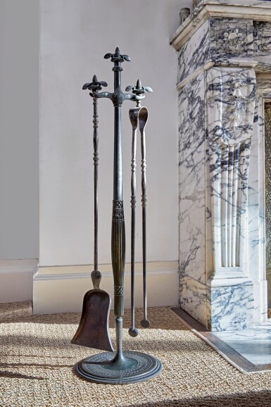 View full screen - View 1 of Lot 312. Fireplace Tool Set.